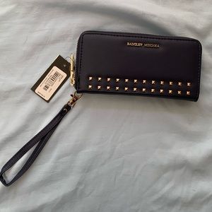 Badgley Mischka Navy Wallet With Strap Holder NWT🌴